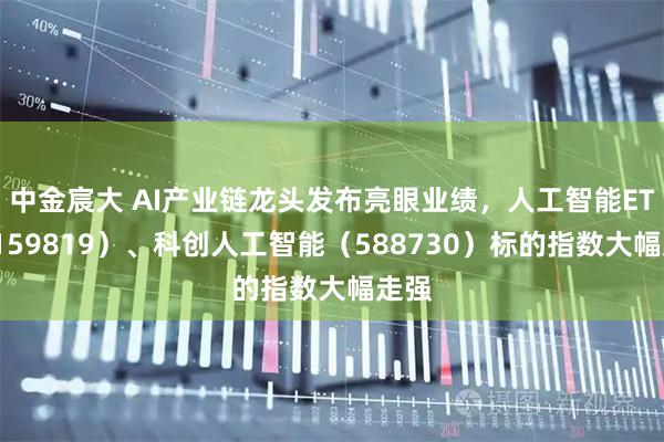 中金宸大 AI产业链龙头发布亮眼业绩，人工智能ETF（159819）、科创人工智能（588730）标的指数大幅走强